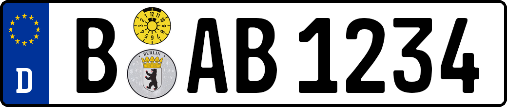 Generiertes Kennzeichen